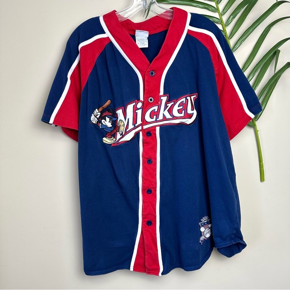 Disney Other - Vintage Disney Mickey Mouse Cotton Baseball Jersey